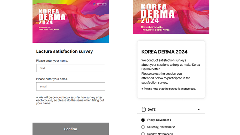 Korea derma 설문조사